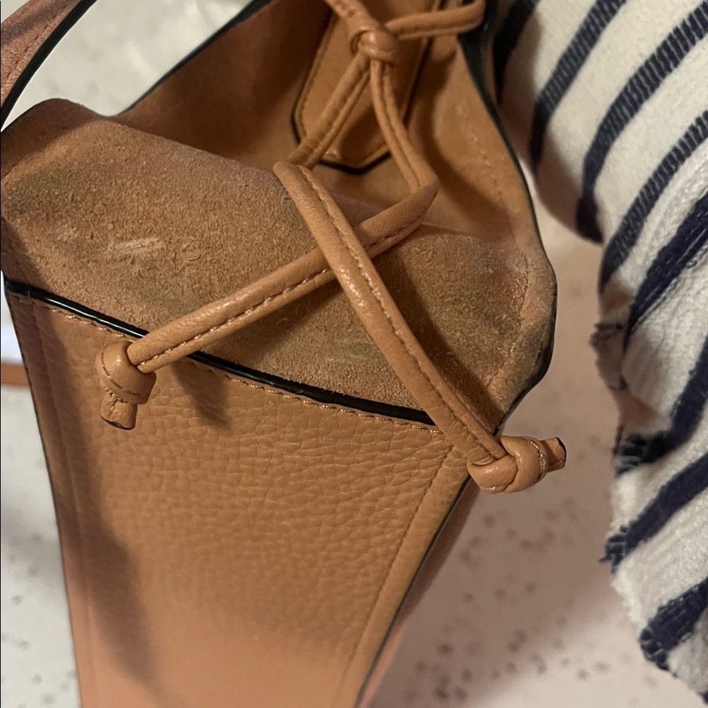 Stuart weitzman Tan Leather Chain Strap Women's Bag Zoey - Picture 6 of 8